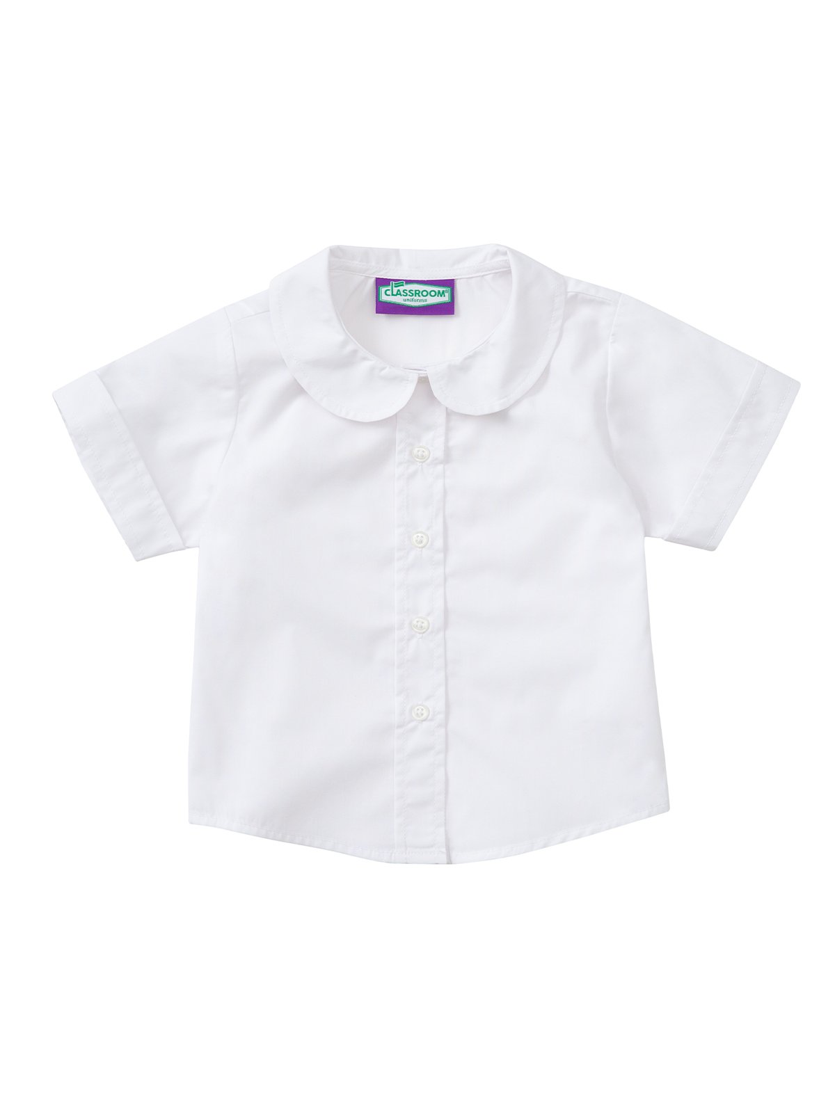 Classroom Uniforms 57322 Girls' Short Sleeve Peter Pan Blouse