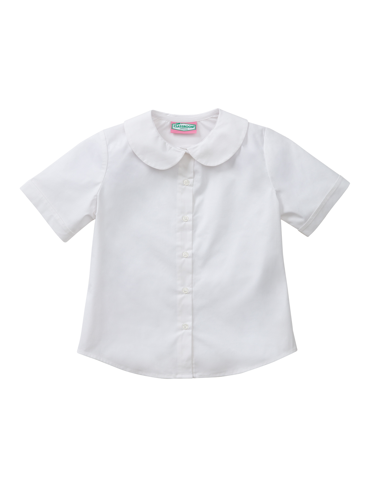 Classroom Uniforms 57552 Girls' Short Sleeve Peter Pan Blouse