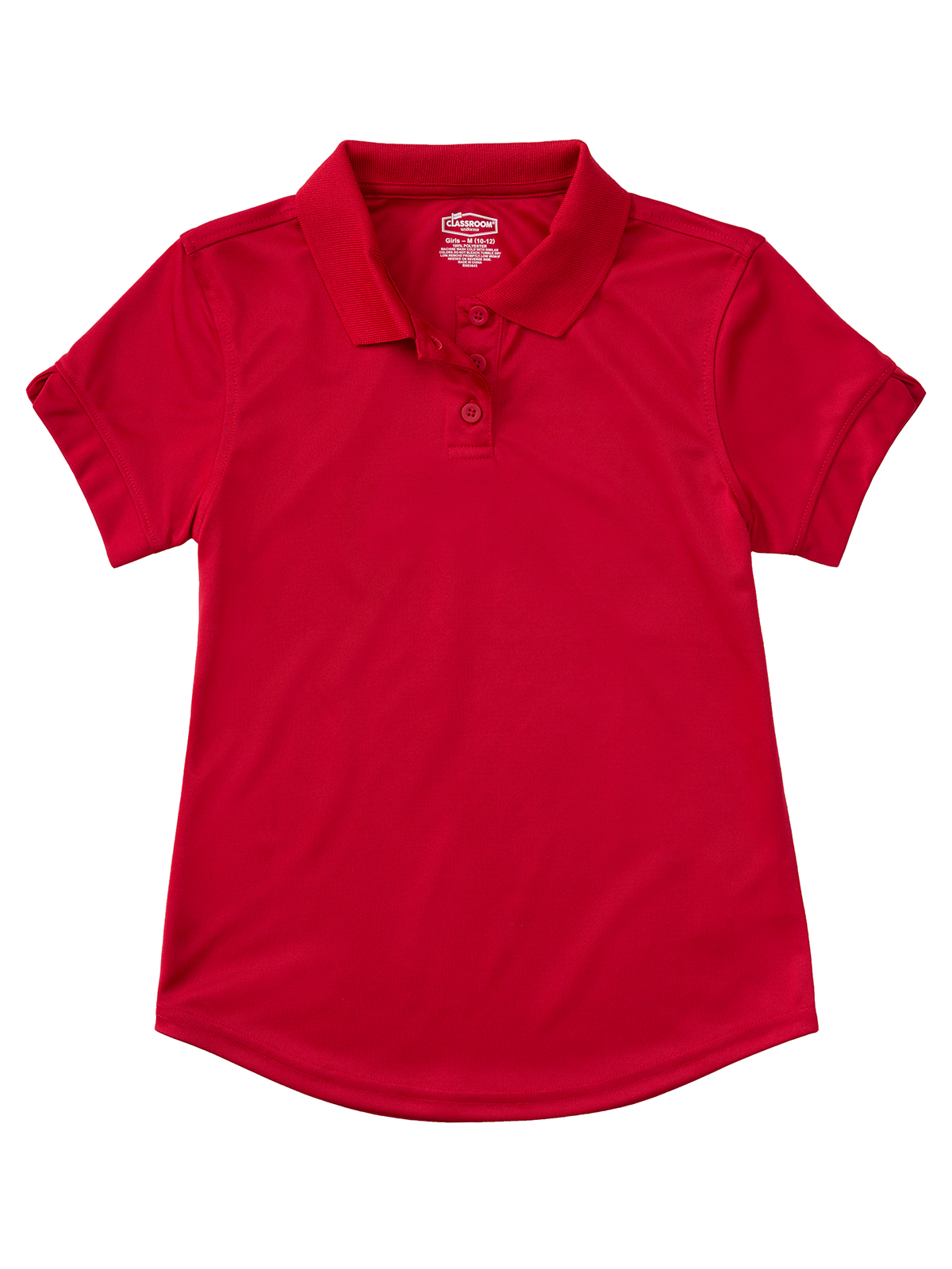 Classroom Uniforms 58632 Girls' Short Sleeve Moisture Wicking Polo