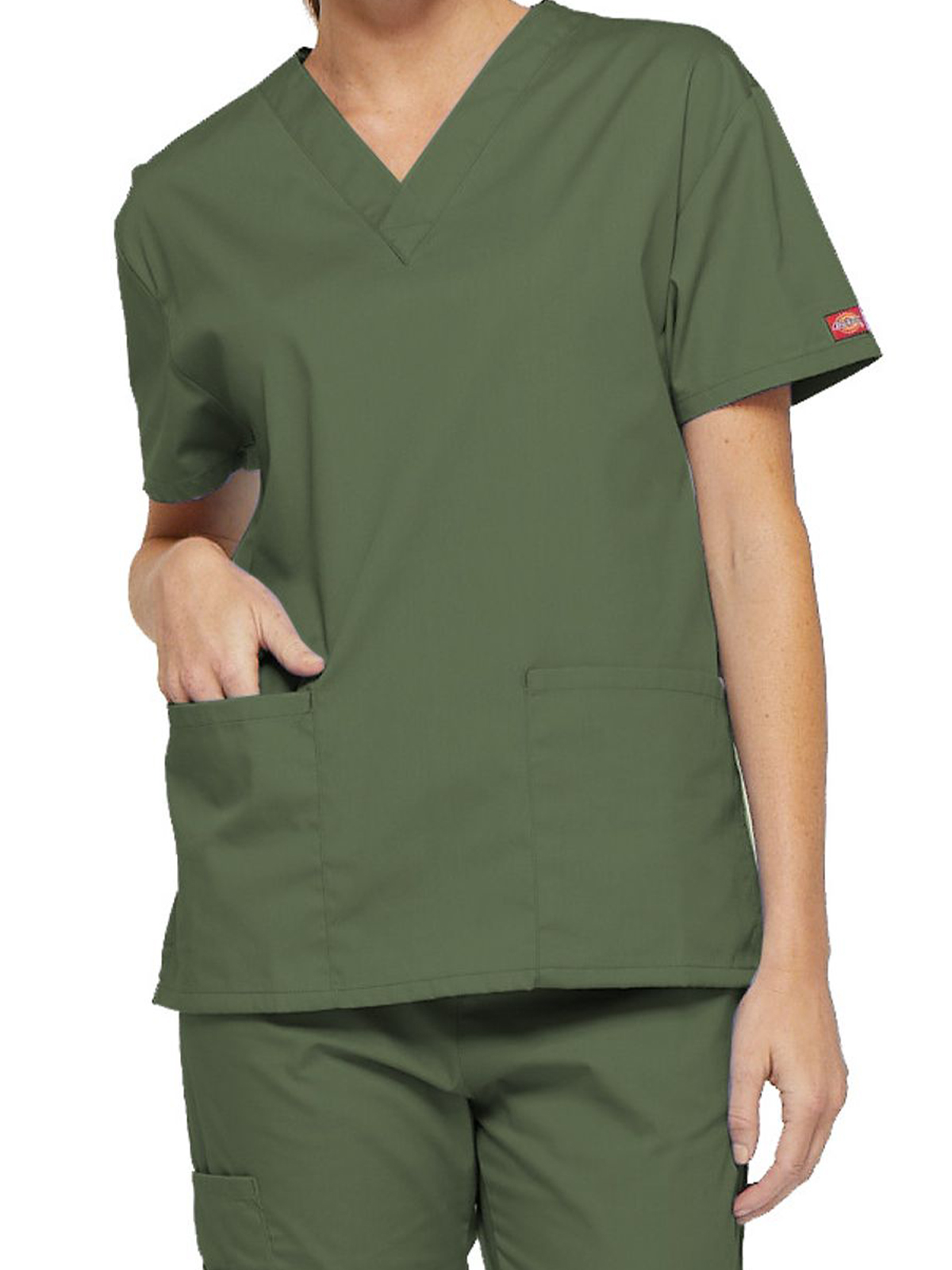 Dickies Medical 86706 Women's 2-Pocket V-Neck Top