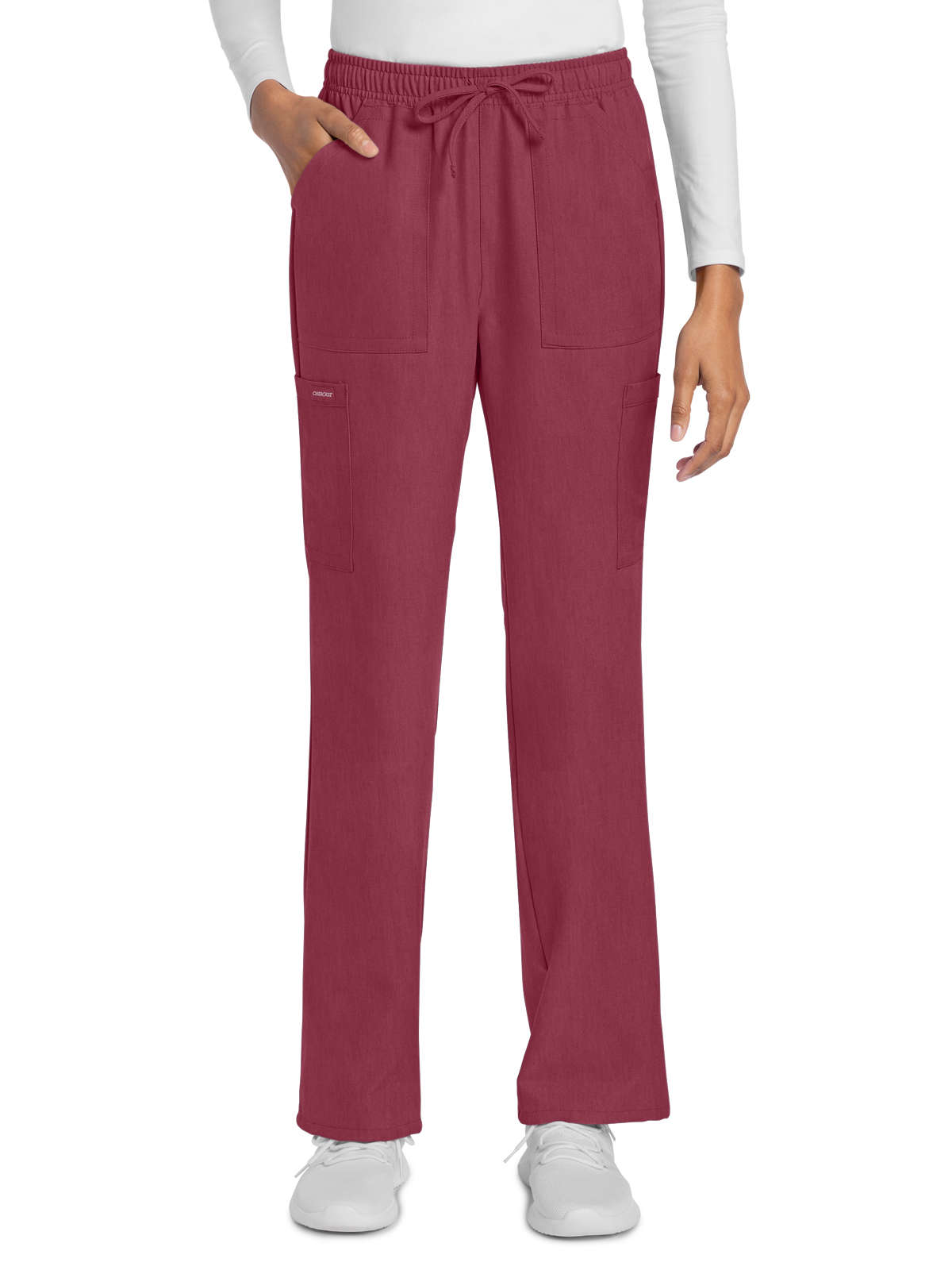 Cherokee CK272A Women's 4-Pocket Drawstring Cargo Pant