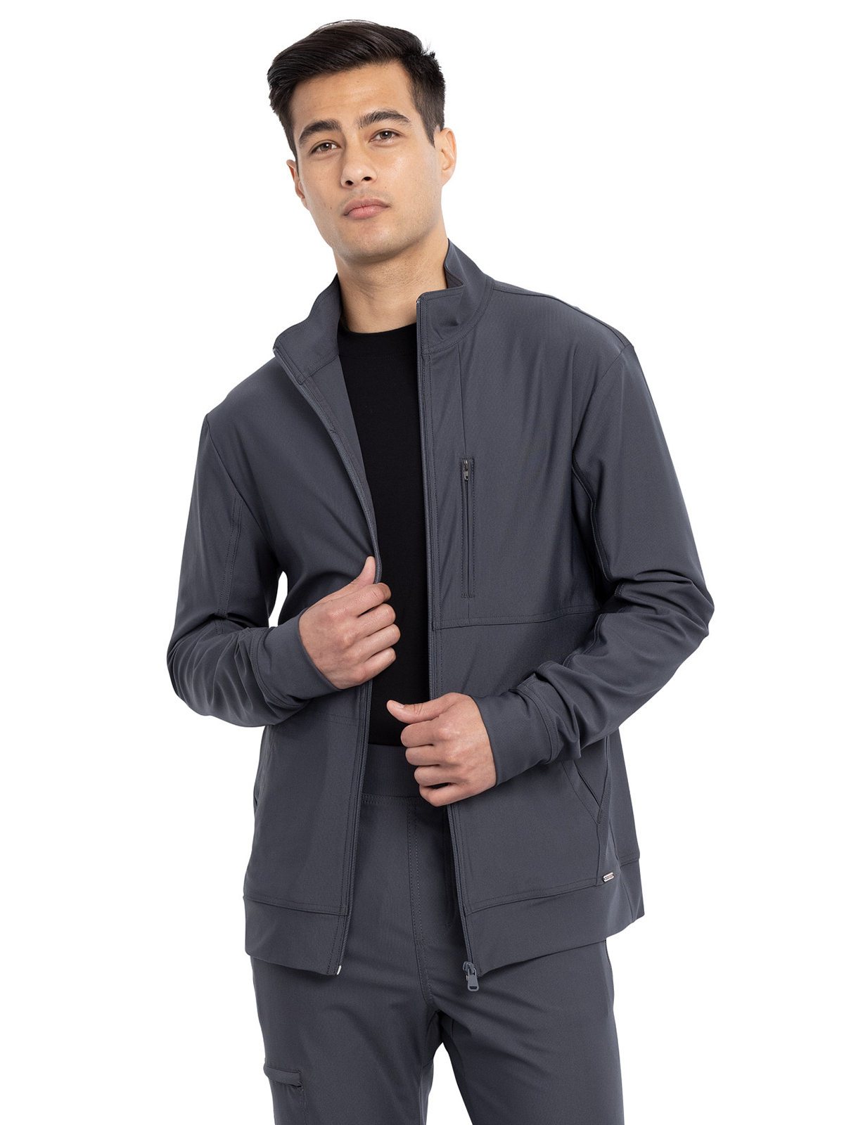 Cherokee CK399 Men's Stand Up Collar Zip Front Jacket