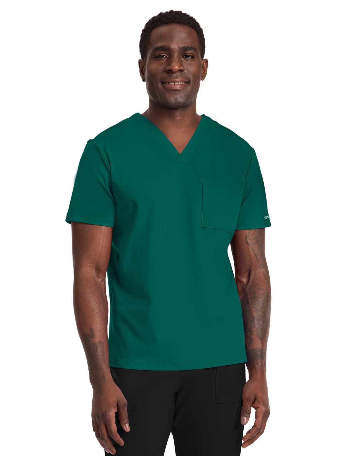 Cherokee CK834 Men's 1-Pocket Tuck-In Top