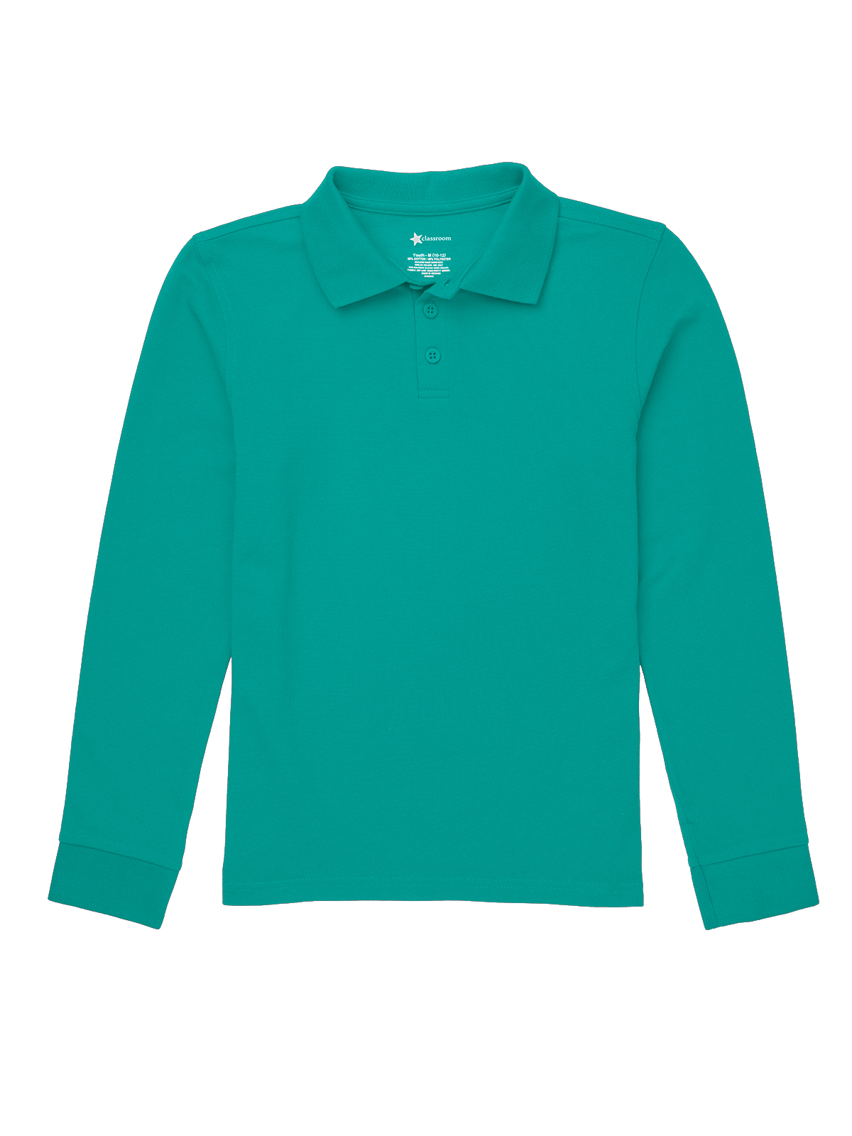 Classroom Uniforms CR835Y Children's Unisex Long Sleeve Pique Polo