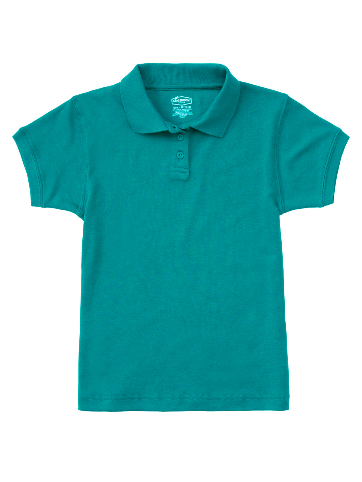 Classroom Uniforms CR858X Junior Girls' Short Sleeve Fitted Interlock Polo