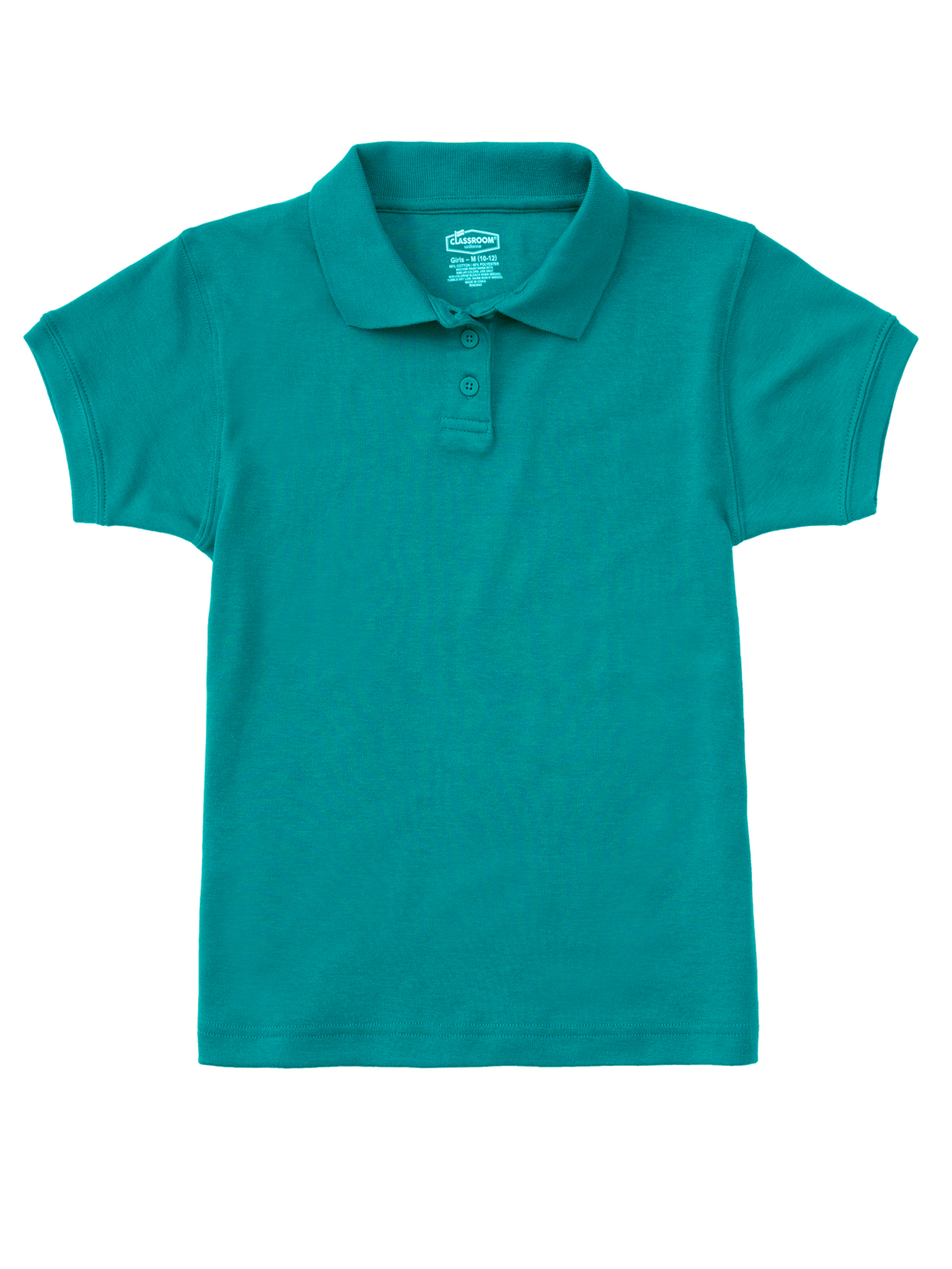 Classroom Uniforms CR858Y Girls' Short Sleeve Fitted Interlock Polo