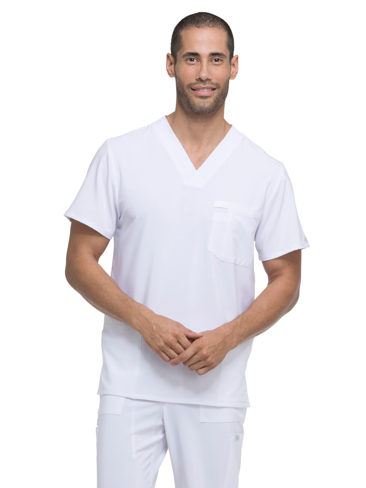 Dickies Medical DK645 Men's Four-Pocket V-Neck Top