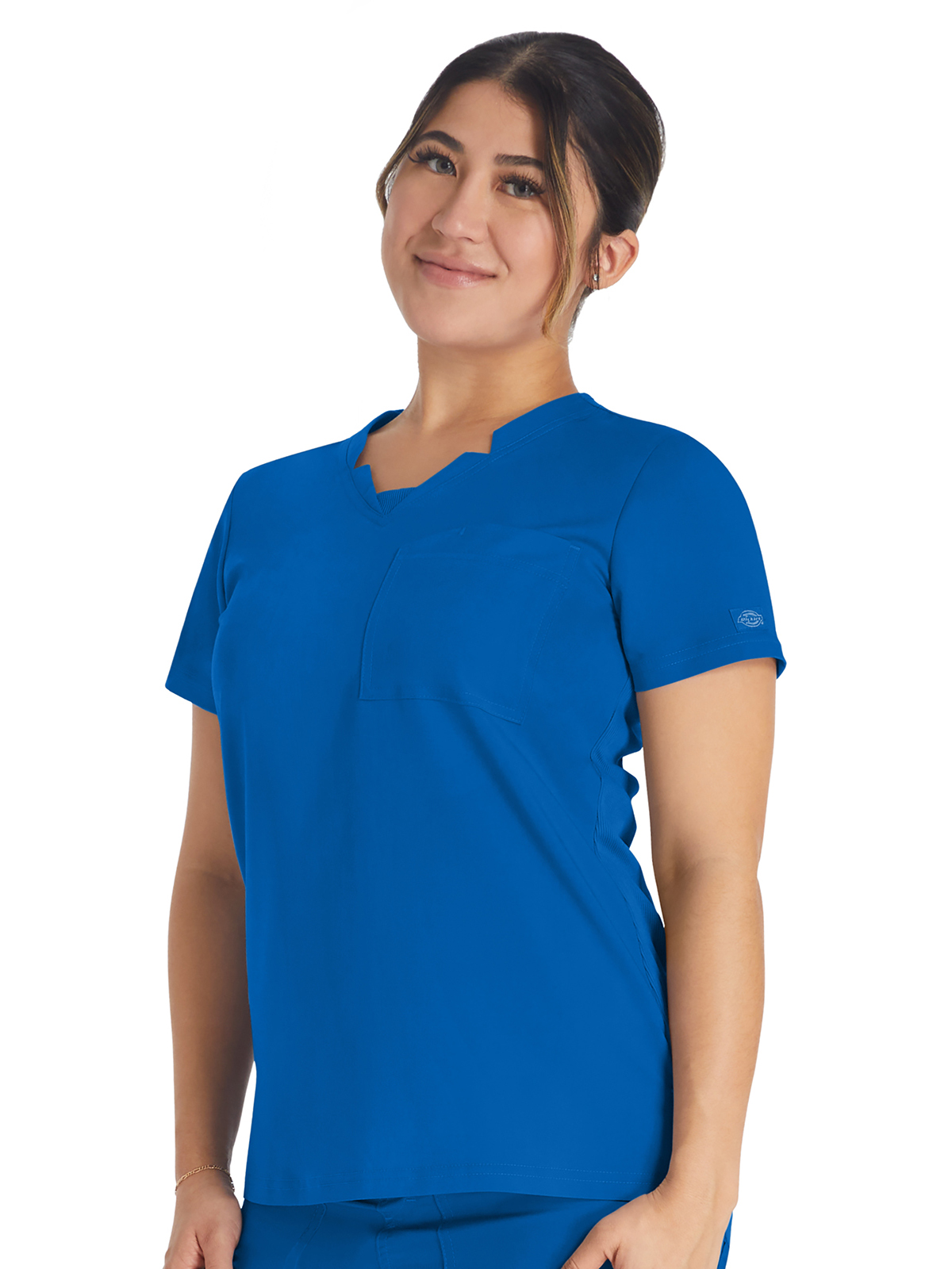 Dickies Medical DK671 Women's 2-Pocket Notched V-Neck Top
