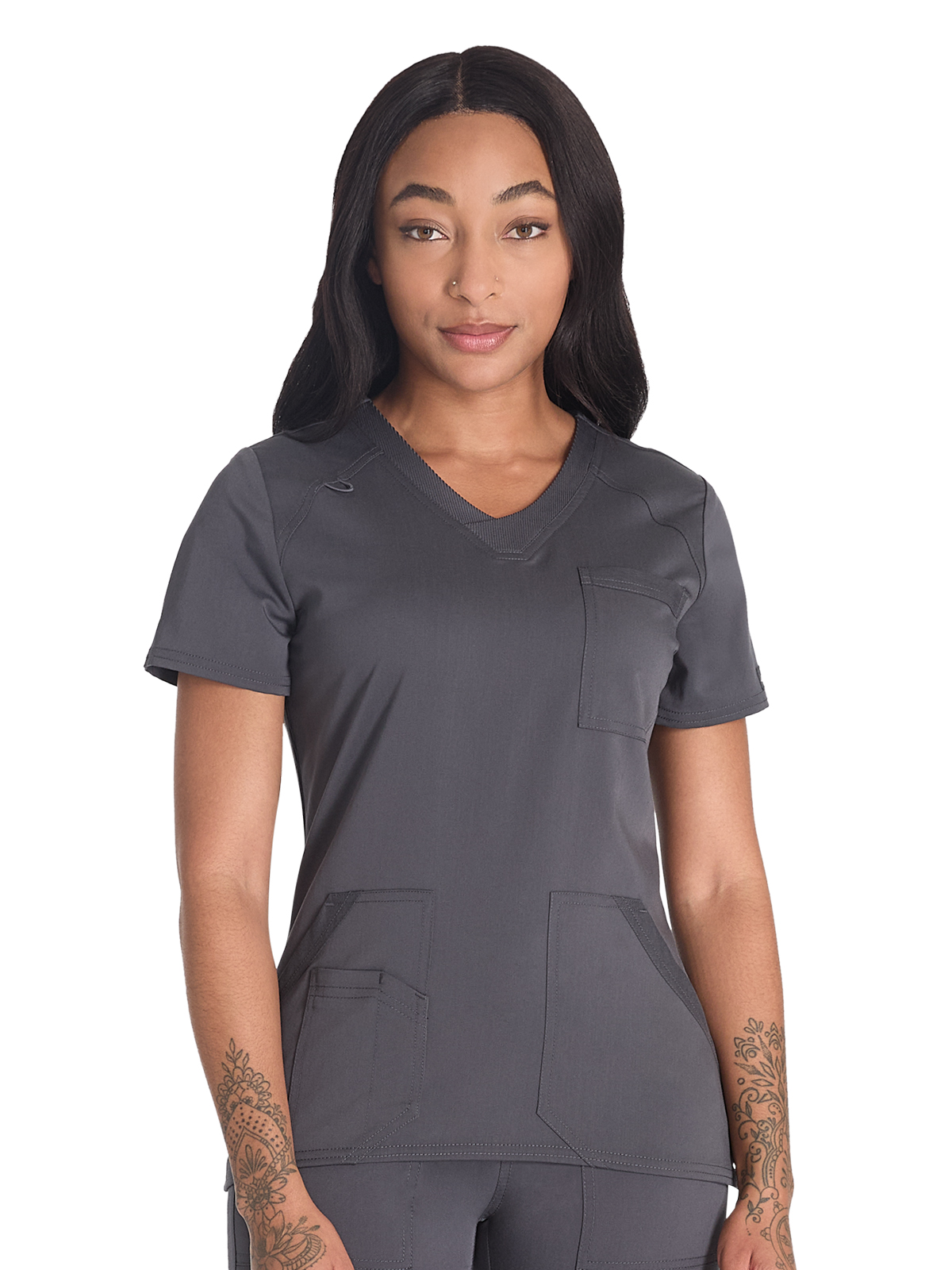 Dickies Medical DK834 Women's 4-Pocket V-Neck Top