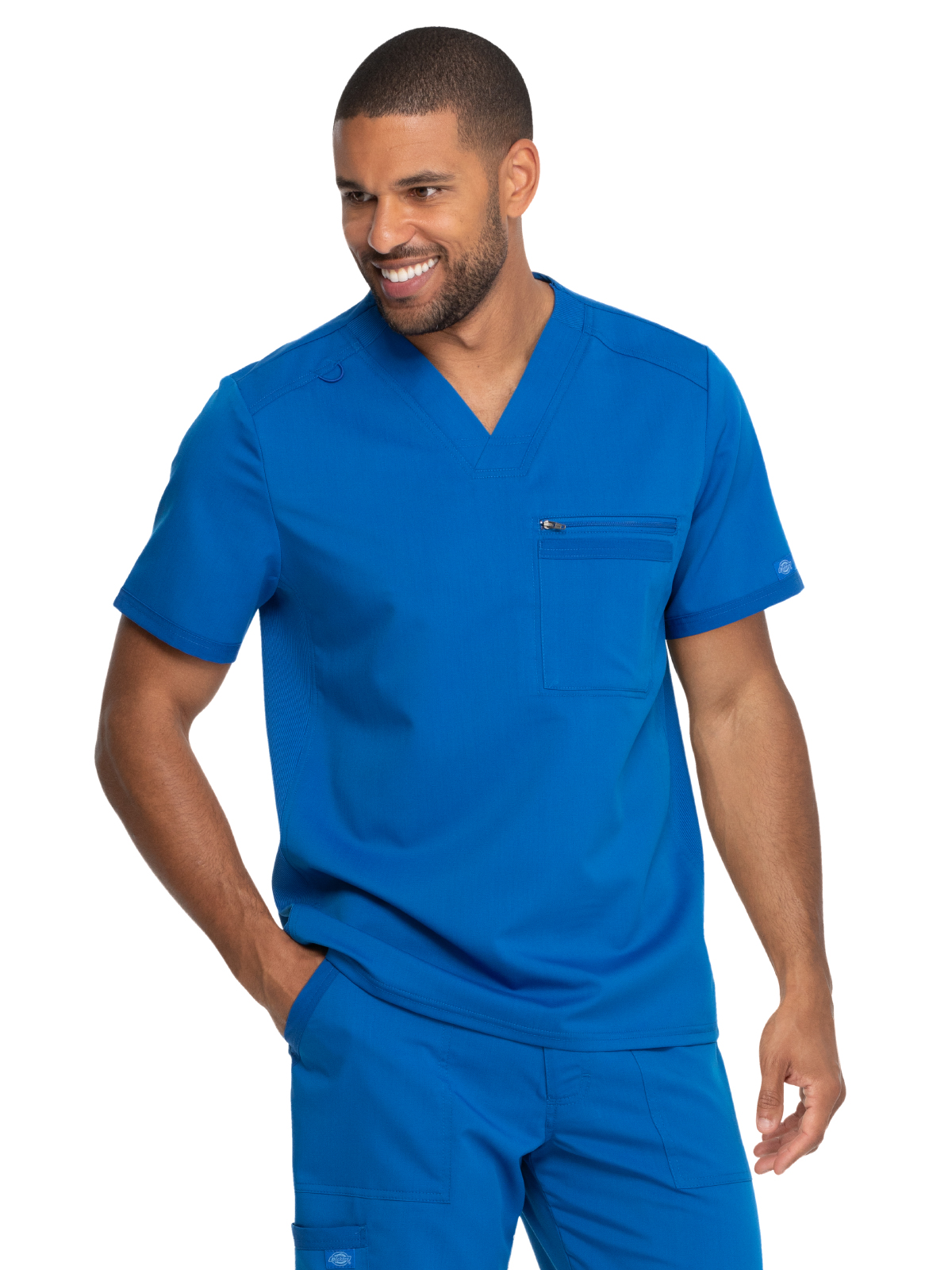 Dickies Medical DK865 Men's 2-Pocket Tuckable V-Neck Top