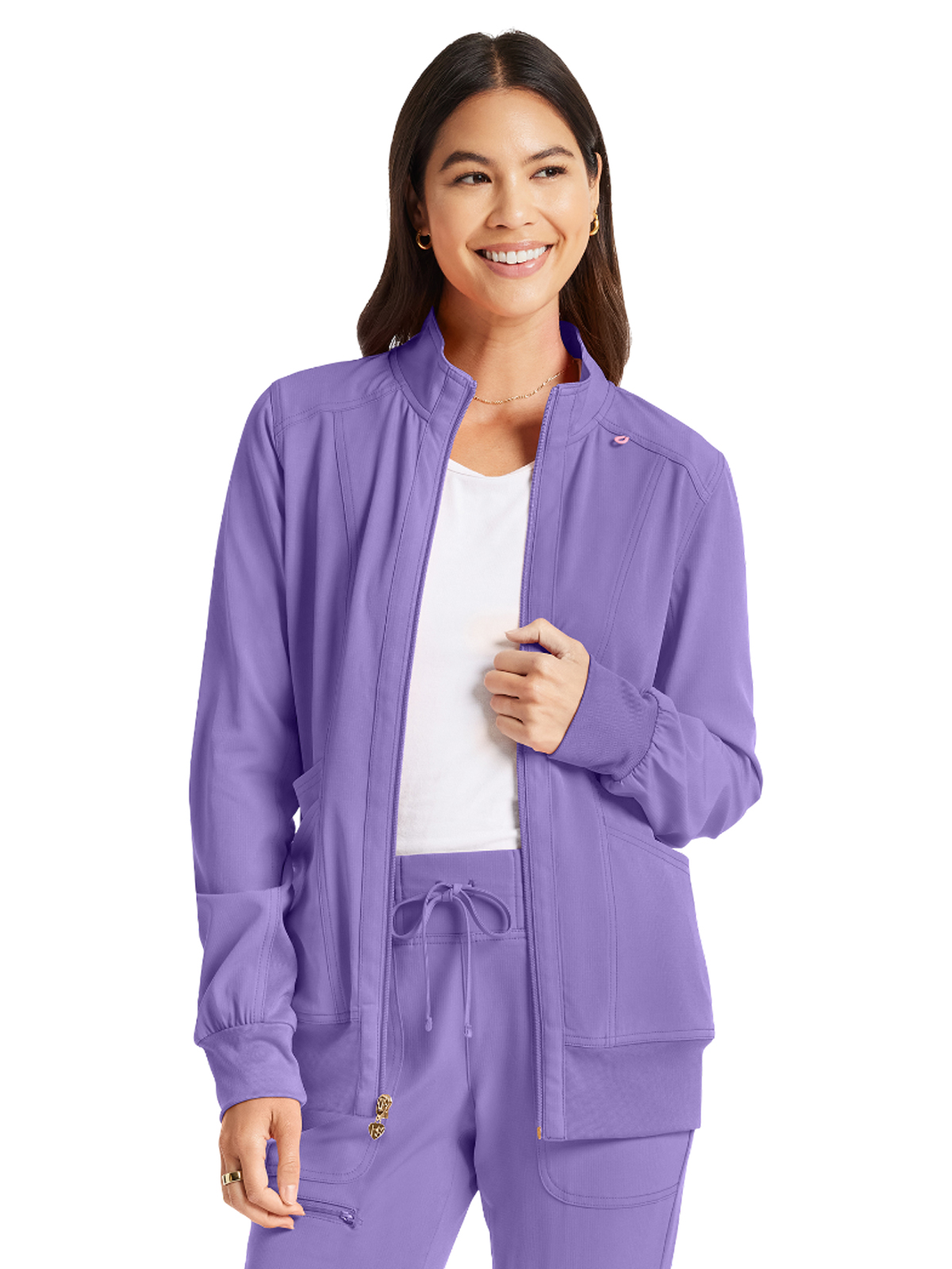 HeartSoul HS347 Women's 4-Pocket Zip Front Jacket