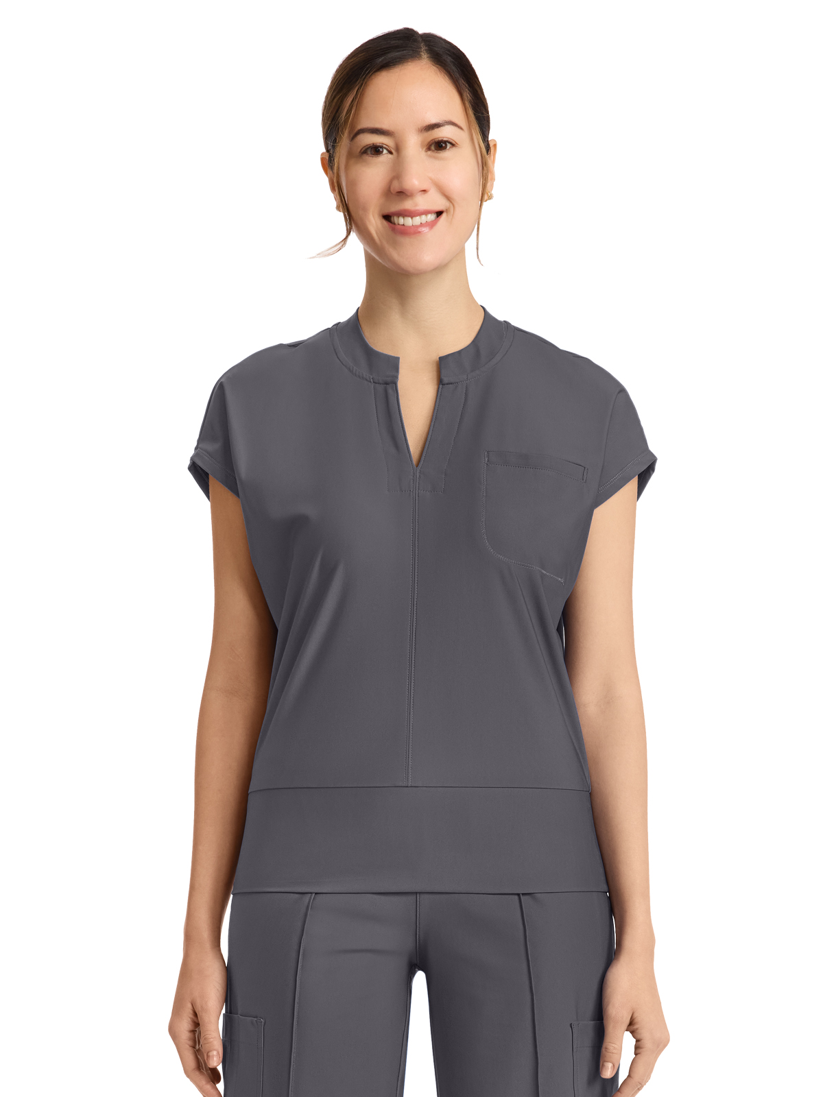 Infinity IN655A Women's 1-Pocket V-Neck Top