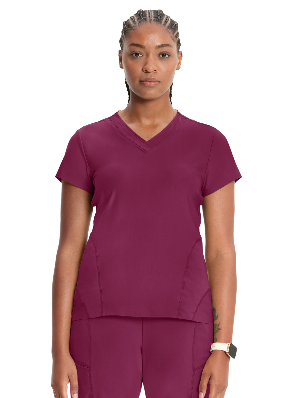 Infinity IN706A Women's 2-Pocket V-Neck Top