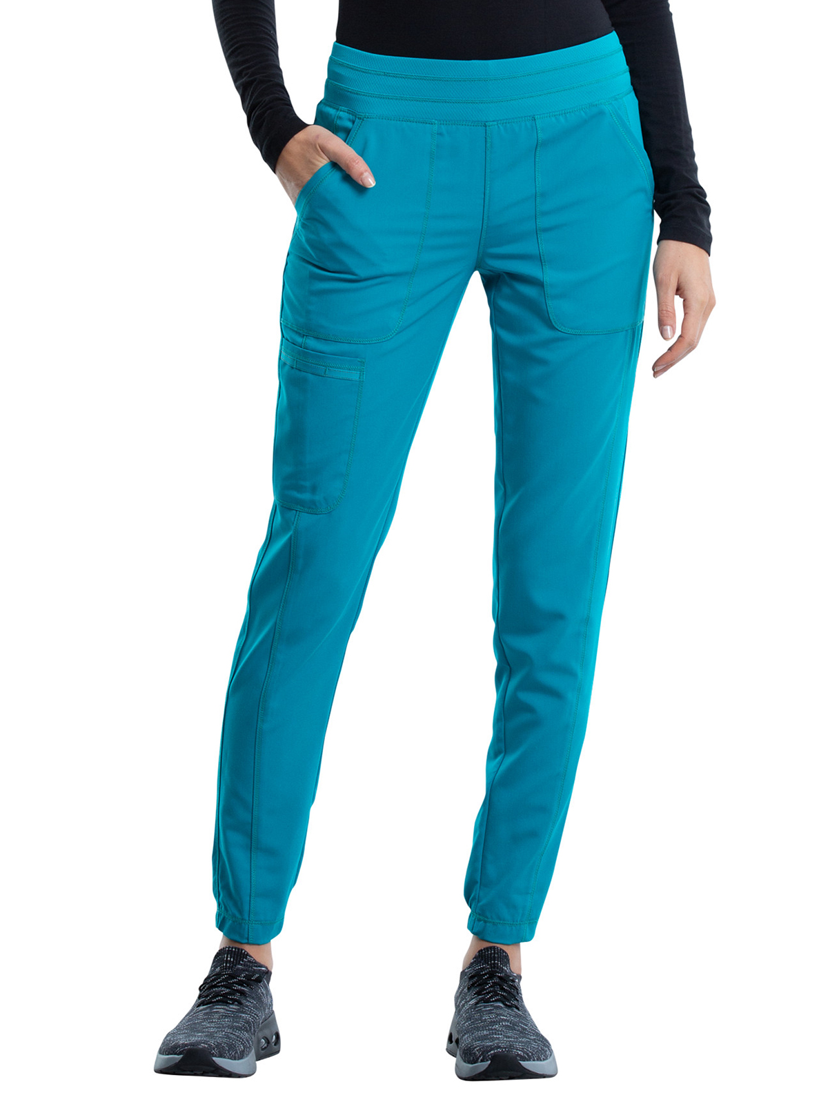 Cherokee WW011 Women's 5-Pocket Natural Rise Jogger Pant