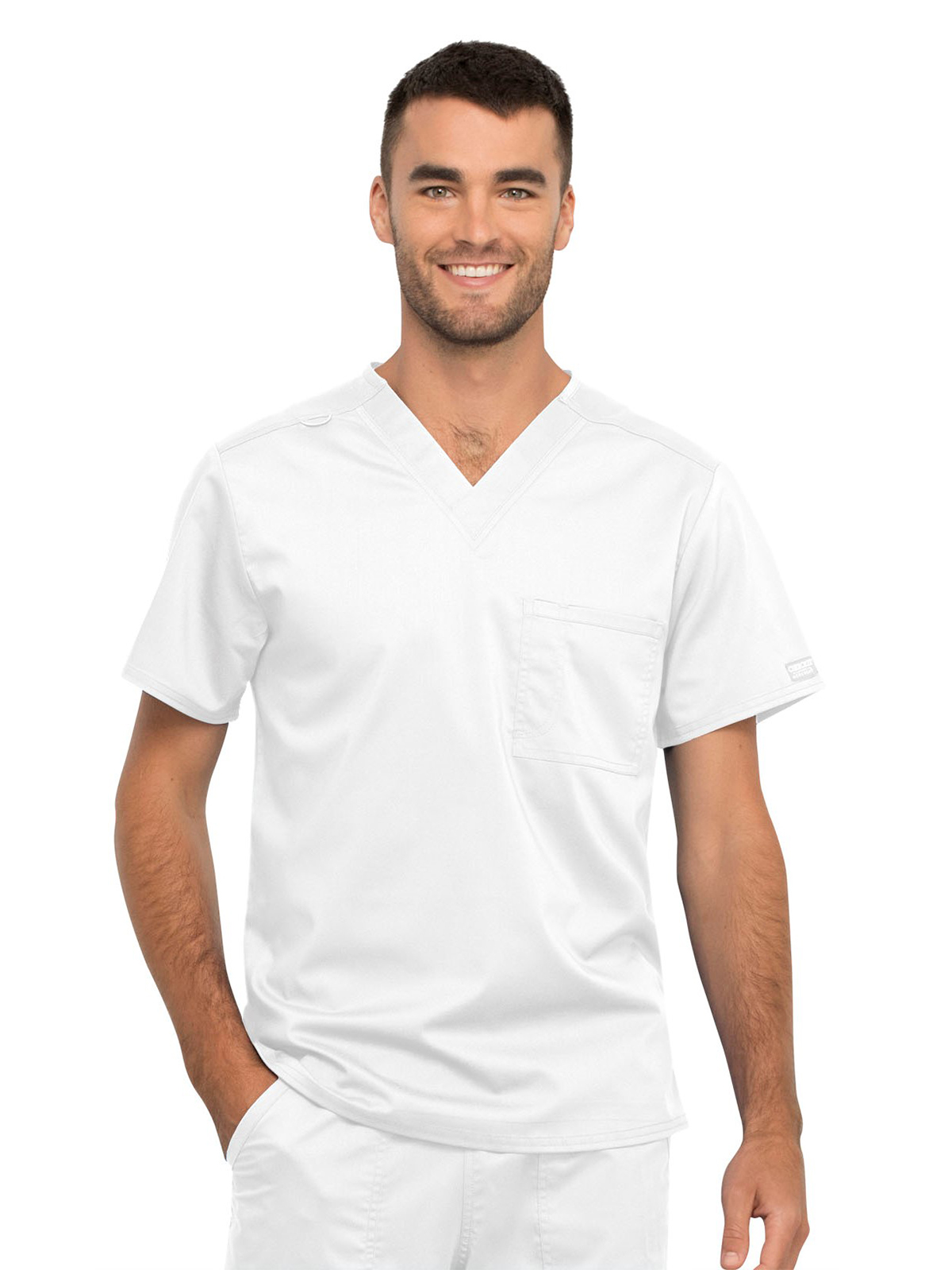 Cherokee WW625 Unisex 1-Pocket Tuckable V-Neck Top