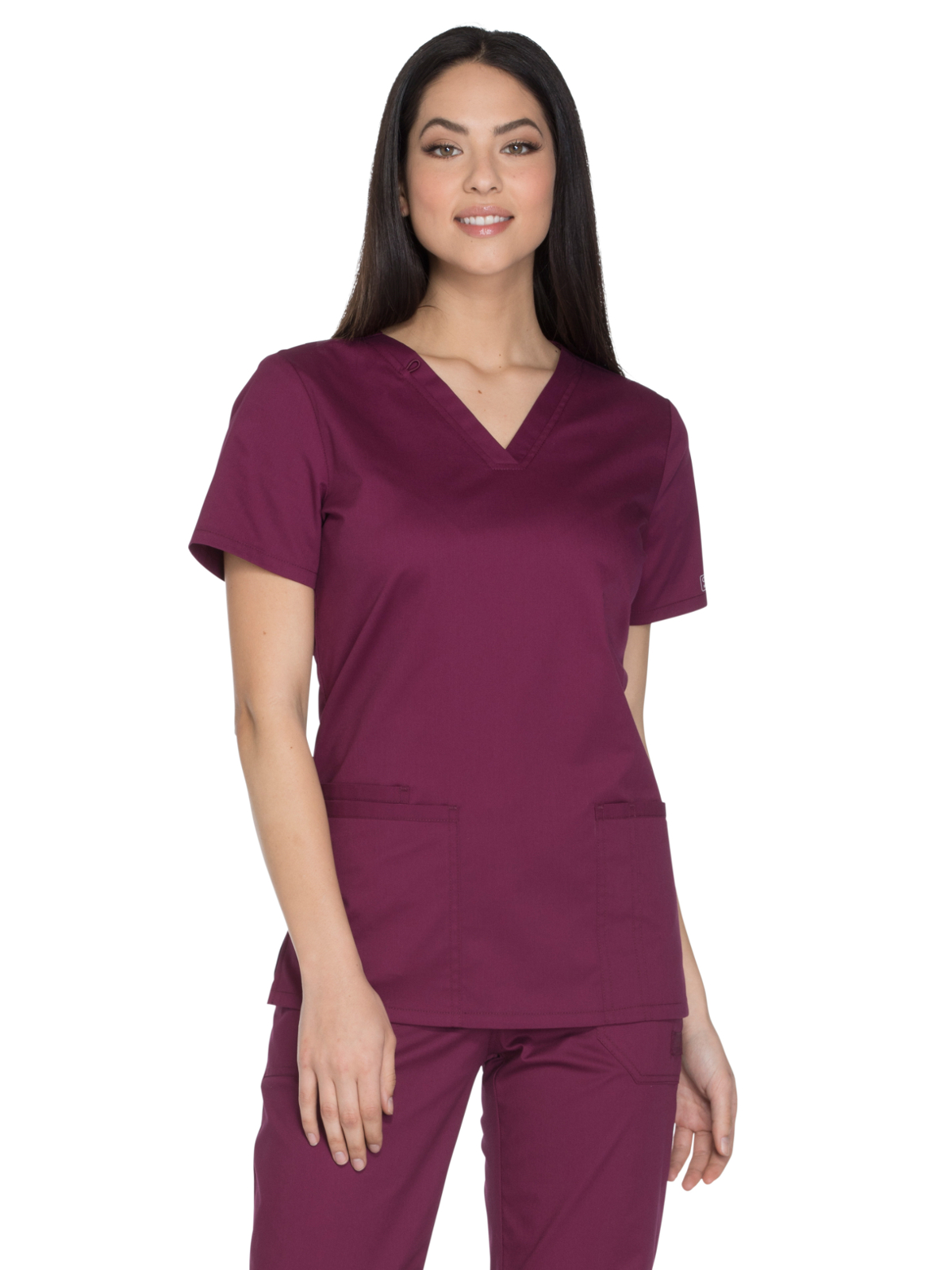 Cherokee WW630 Women's 3-Pocket V-Neck Top