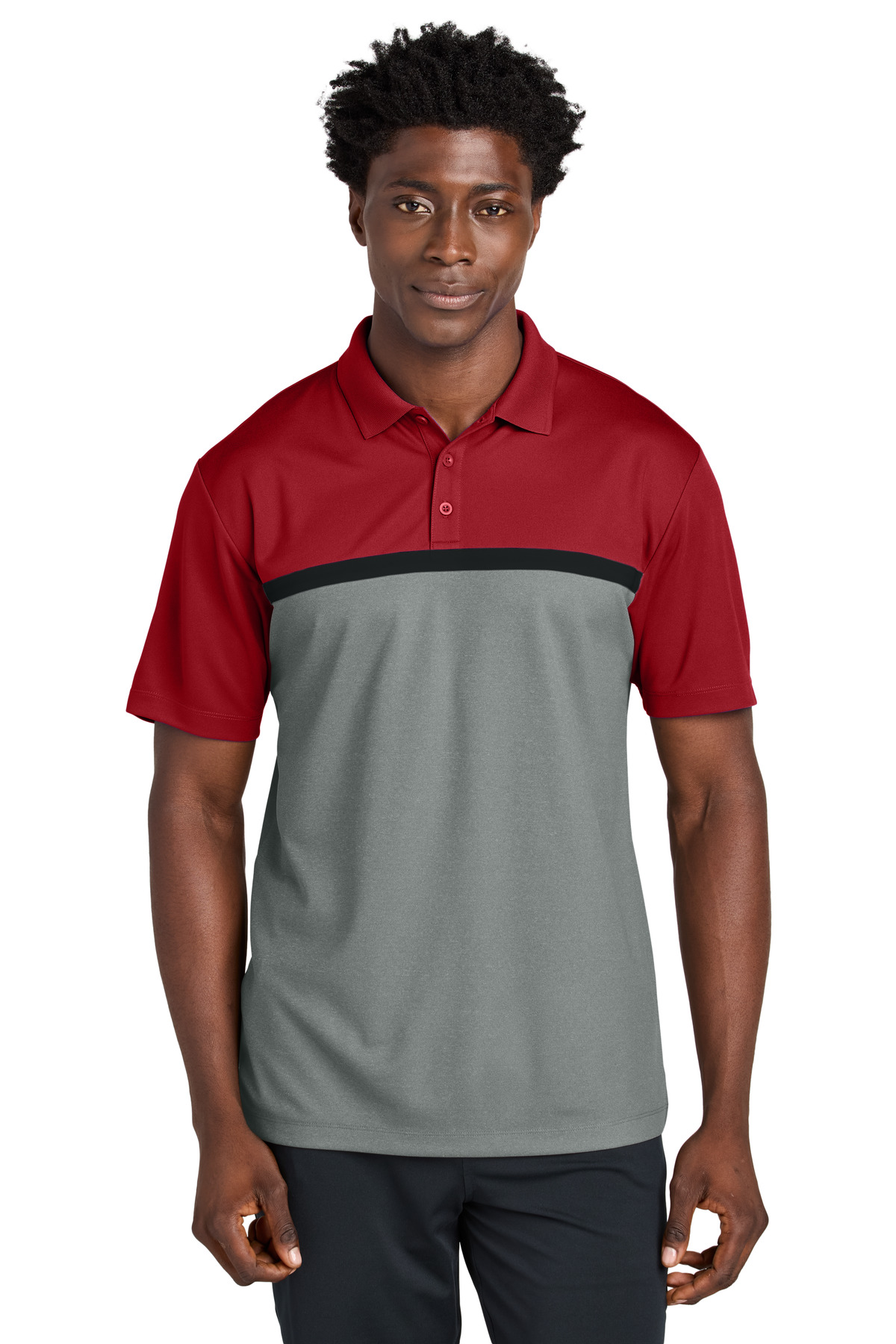 Sport-Tek UV Micropique Colorblock Polo ST741