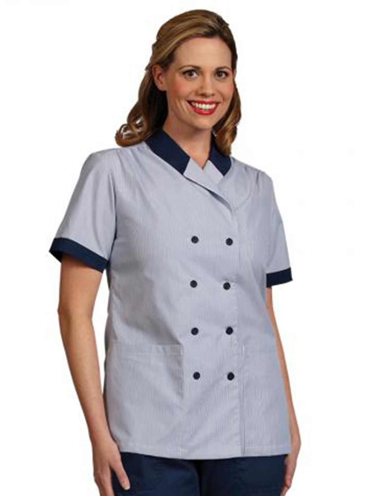 Fashion Seal 61235 Women's Double Breasted Tunic Shirt