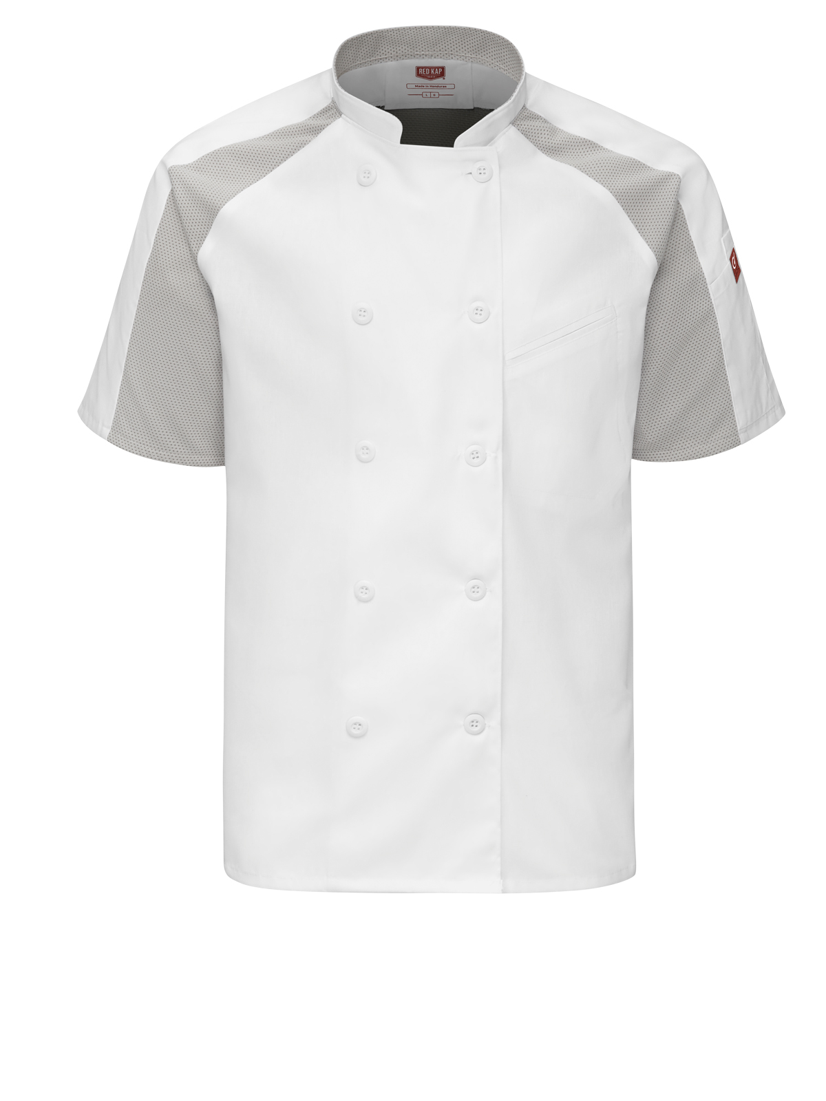 Red Kap 052M Men's Airflow Raglan Chef Coat with OilBlok