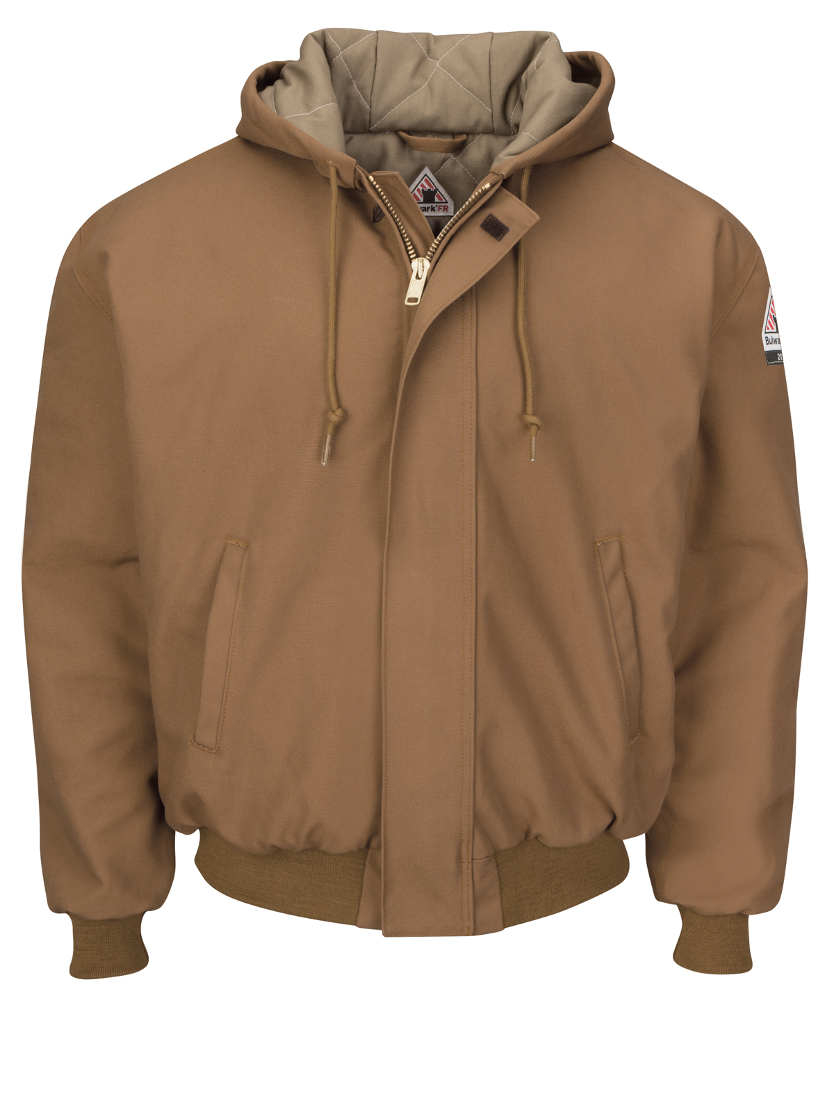 Bulwark JLH6 Men's Long Sleeve Ins Hooded Jkt, Knit Band