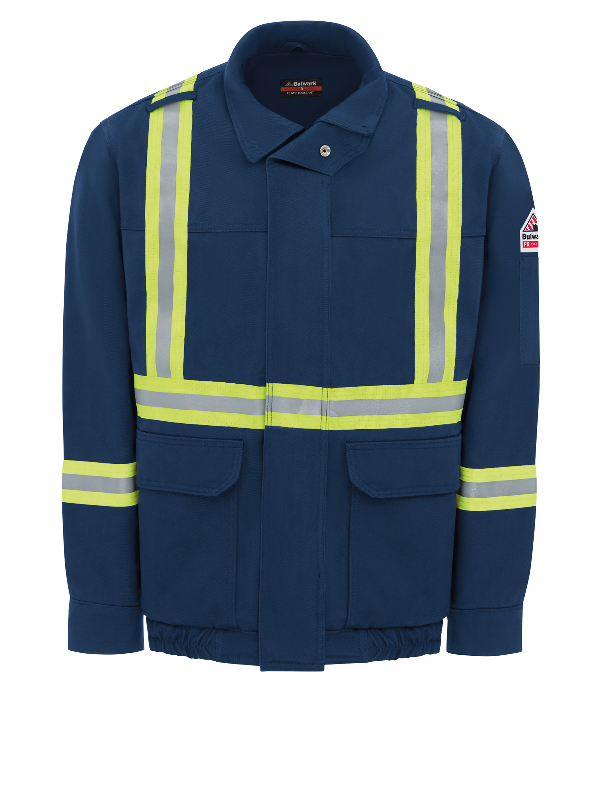 Bulwark JLJT Men's Lined Bomber Jacket with Reflective Trim