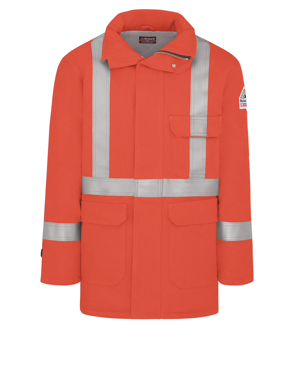 Bulwark JLPS Men's Insulated Parka 7 Oz Cmftch Or W/2