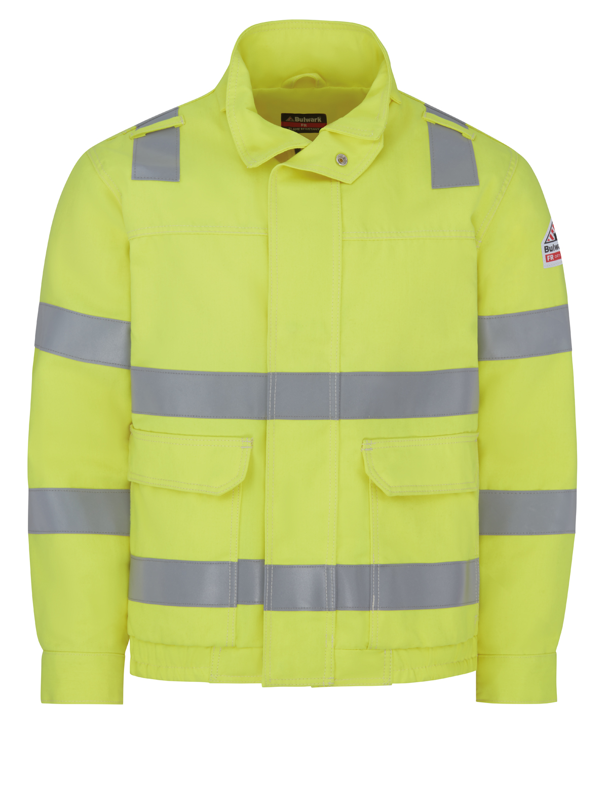 Bulwark JMJ6 Unisex Hi-Visibility Lined Bomber Jacket