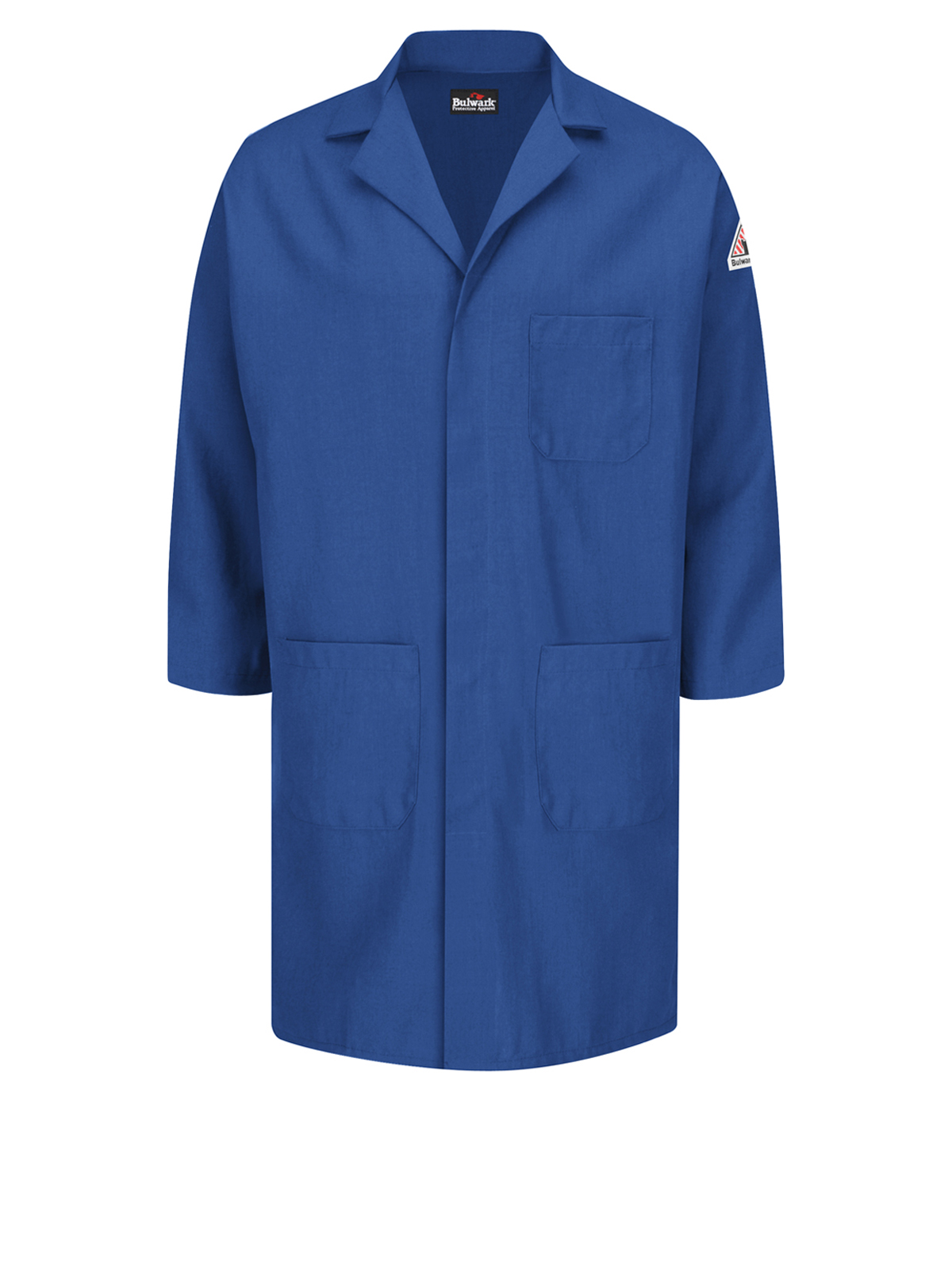 Bulwark KNL6 Unisex Four-Pocket Flame-Resistant Concealed Snap-Front Lab Coat