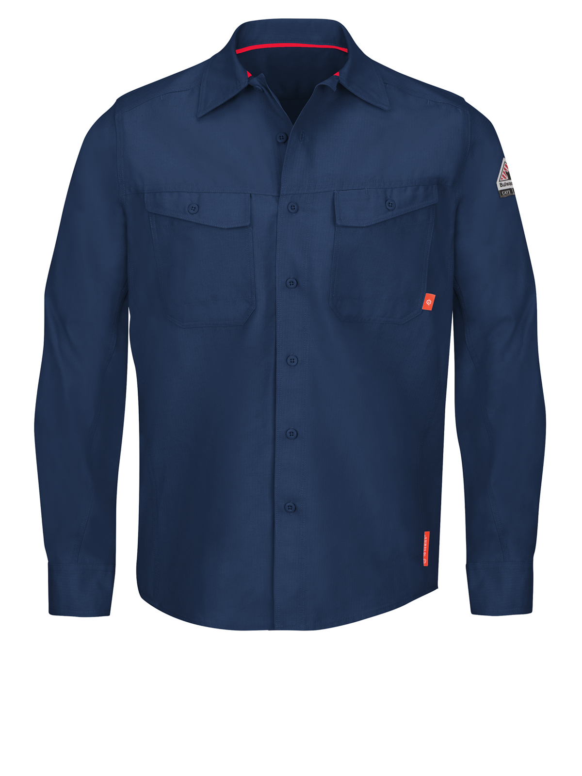 Bulwark QS40 Men's Iq End Long Sleeve Gy Workshirt Enhanced