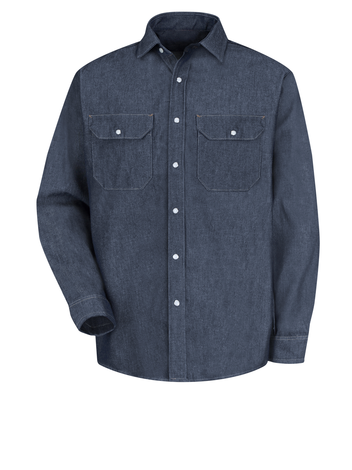 Red Kap SD78 Men's Long Sleeve Deluxe Denim Shirt
