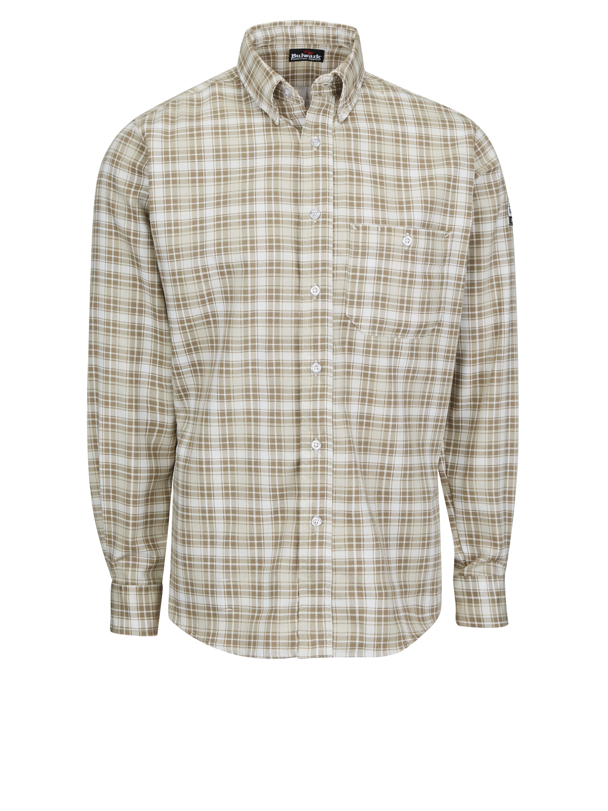 Bulwark SLP2 Unisex Long-Sleeve Plaid Dress Shirt