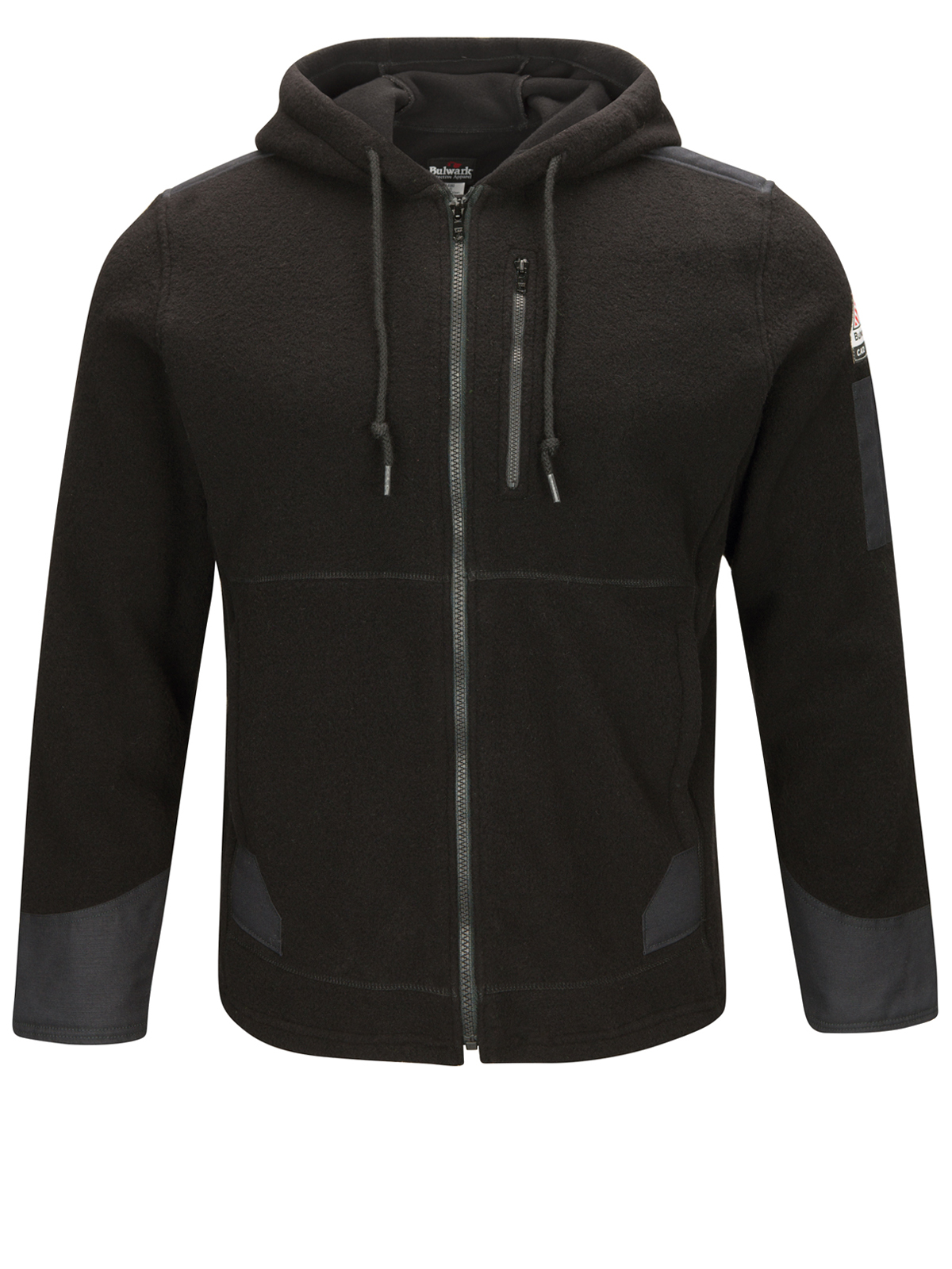 Bulwark SMH8 Men's Front Zip Modacrylic Blend Fleece Hoodie