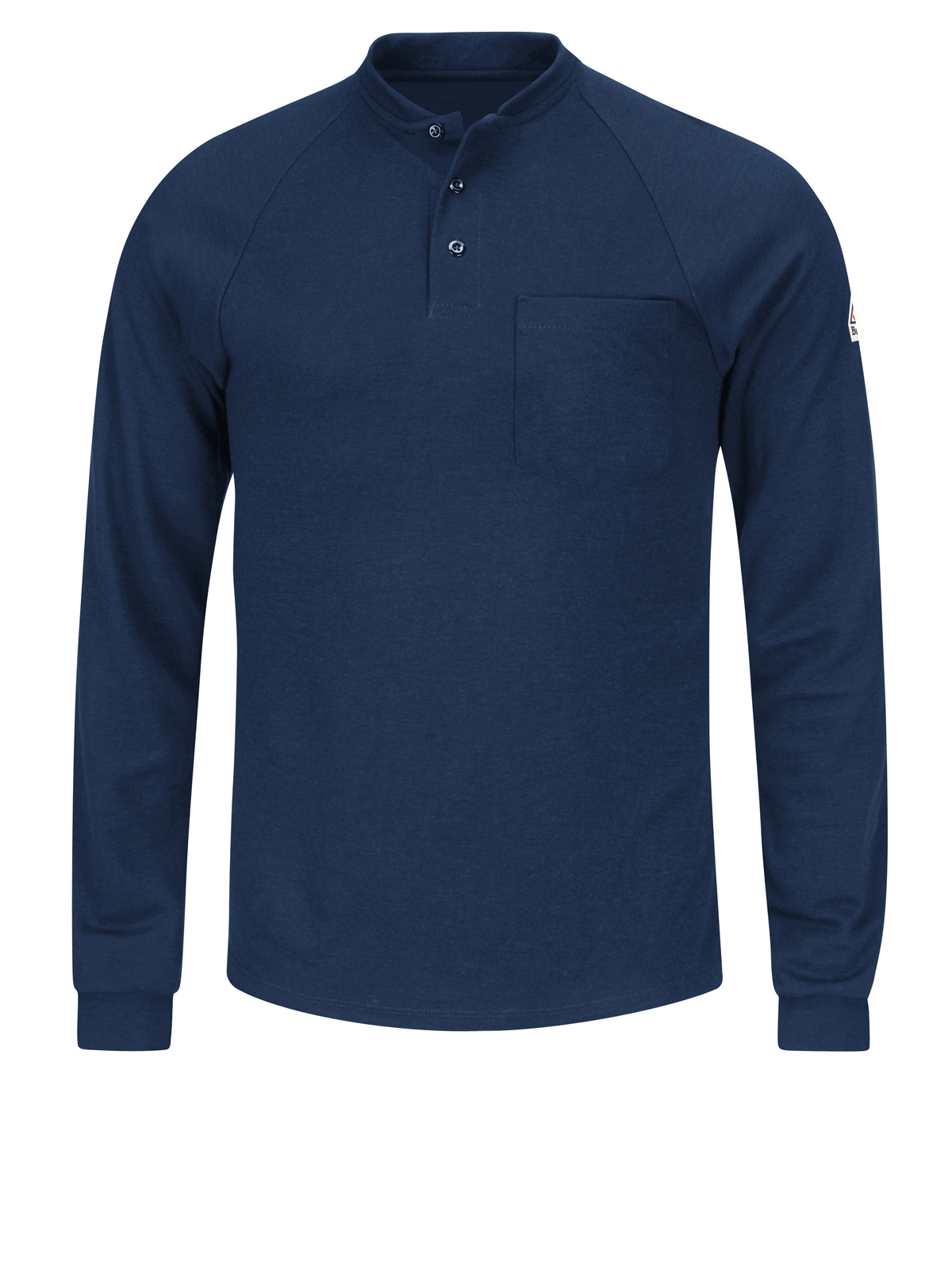 Bulwark SML2 Men's 6.5Oz Long Sleeve Ct2 Henley Shirt