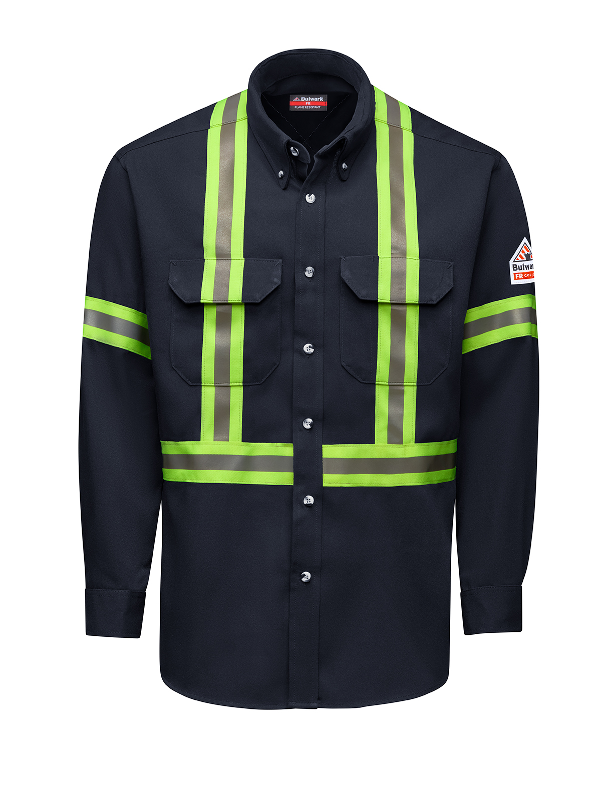 Bulwark SMUC Men's Tecasafe Shirt W/Striping