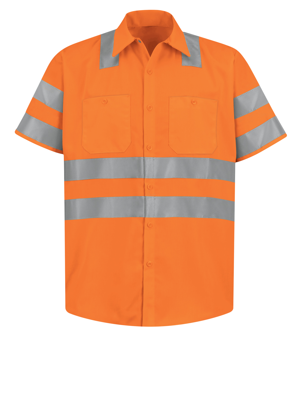 Red Kap SS24 Men's Hi-Visibility Short Sleeve Work Shirt
