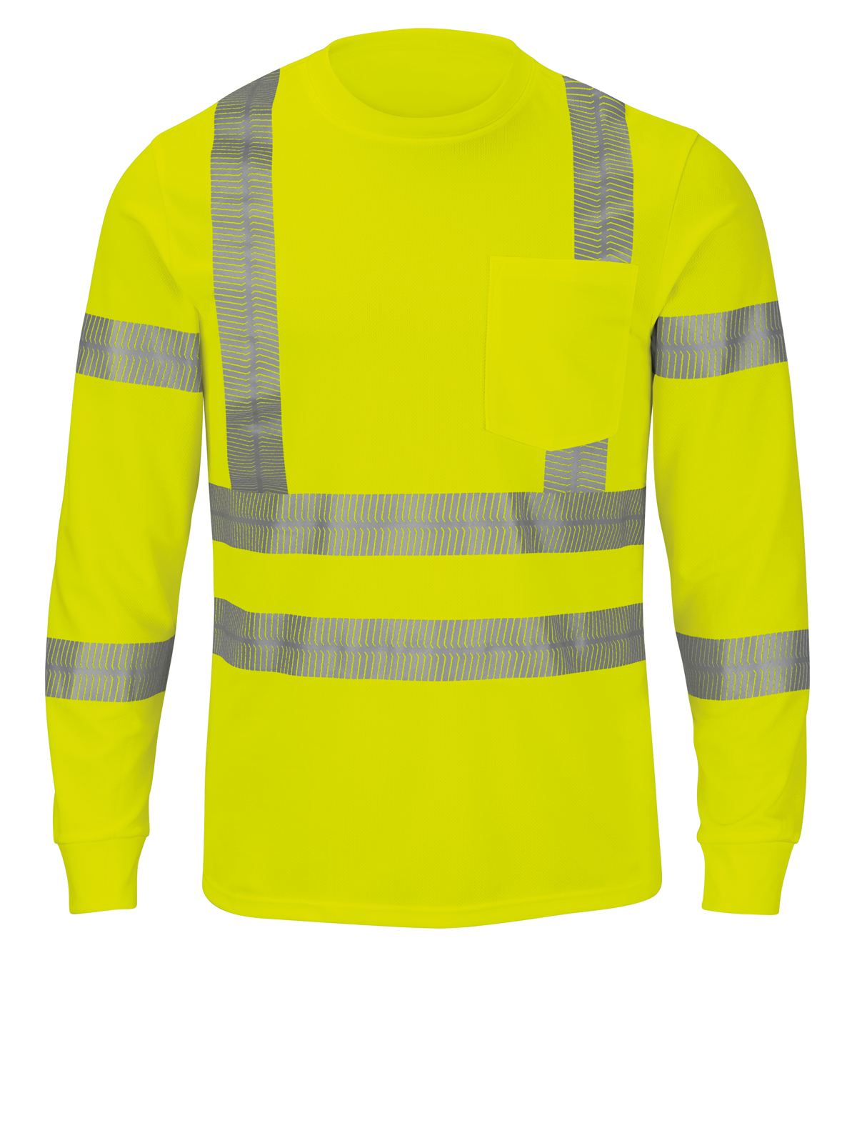 Red Kap SVY3 Unisex Long Sleeve Hi-Visibility T-Shirt, Type R Class 3