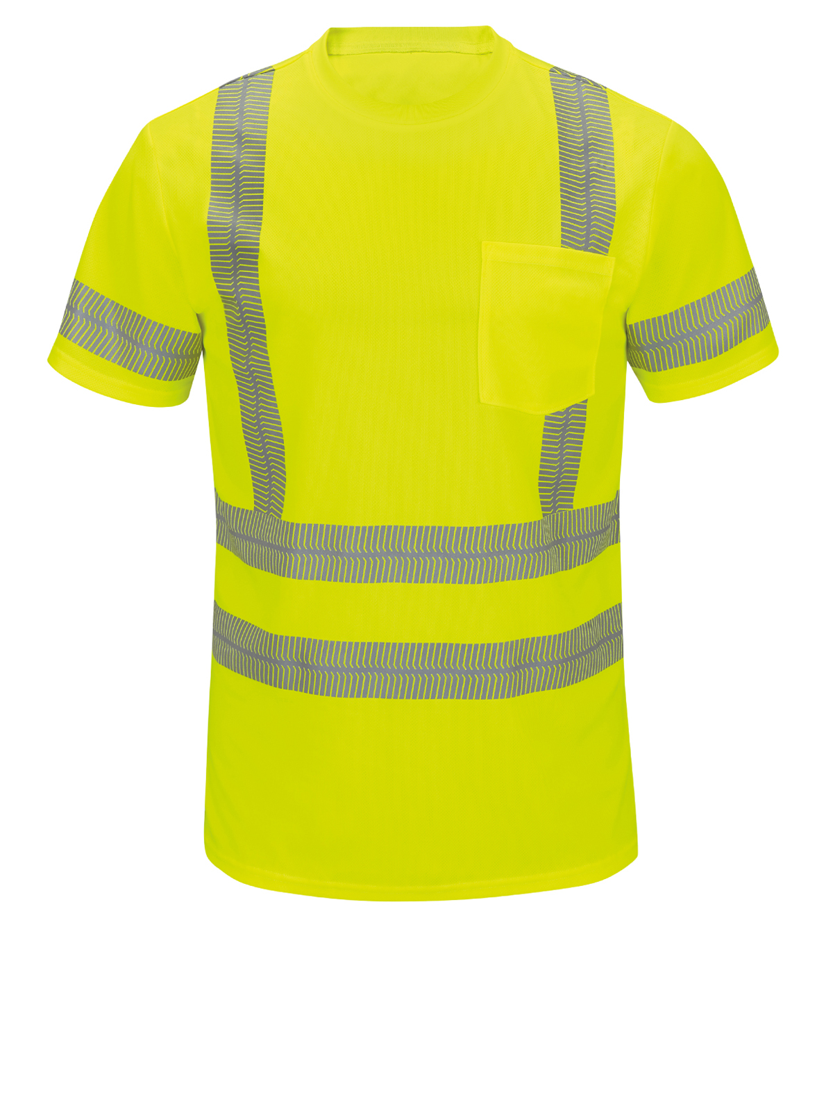 Red Kap SVY4 Unisex Short Sleeve Hi-Visibility T-Shirt, Type R Class 3