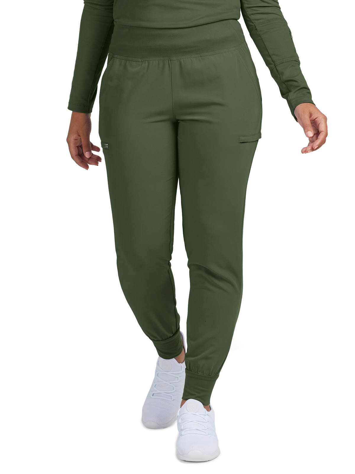 White Cross WB430 Women's Six-Pocket High-Rise Knit Elastic Waist Jogger Pant
