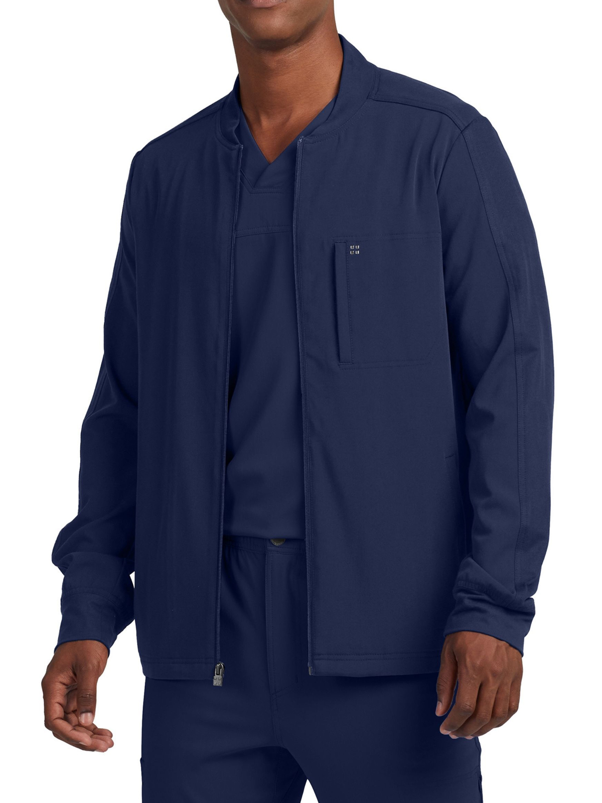 White Cross WJ705 Men's Three-Pocket Mock Neck Knit Cuffs Jacket