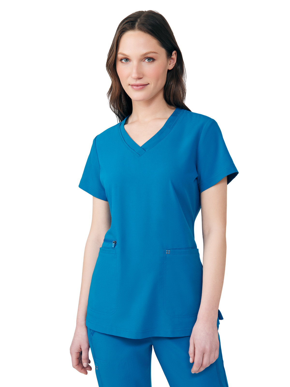 White Cross WT127 Women's Three-Pocket V-Neck Top