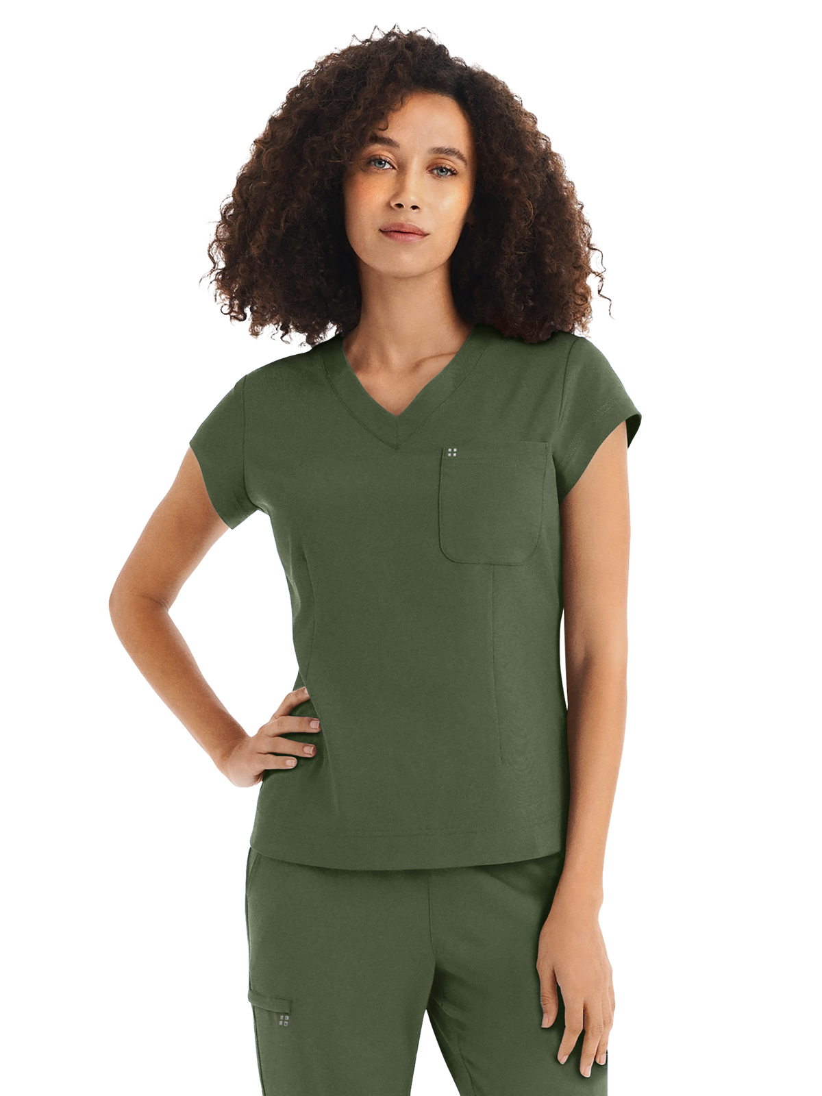 White Cross WT128 Women's One-Pocket V-Neck Top