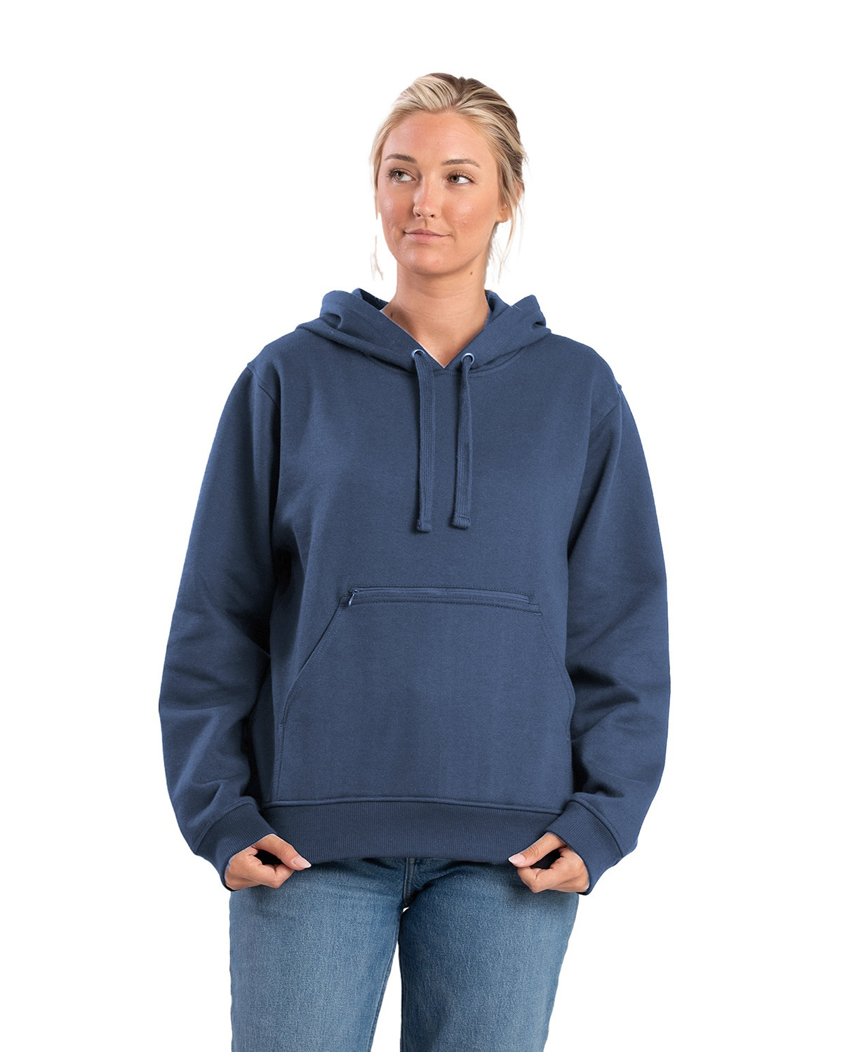 Berne WSP418 Ladies' Heritage Zippered Pocket Hooded Pullover Sweatshirt