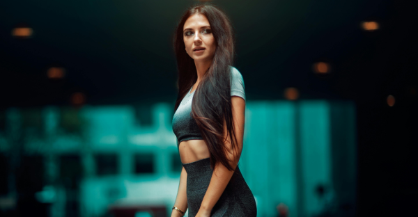 Beautiful Woman on City Street